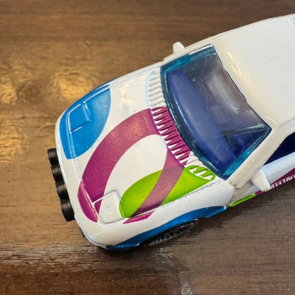 Hot Wheels Midnite Otto Diecast Car White Purple Green Blue 1990 Mattel Malaysia